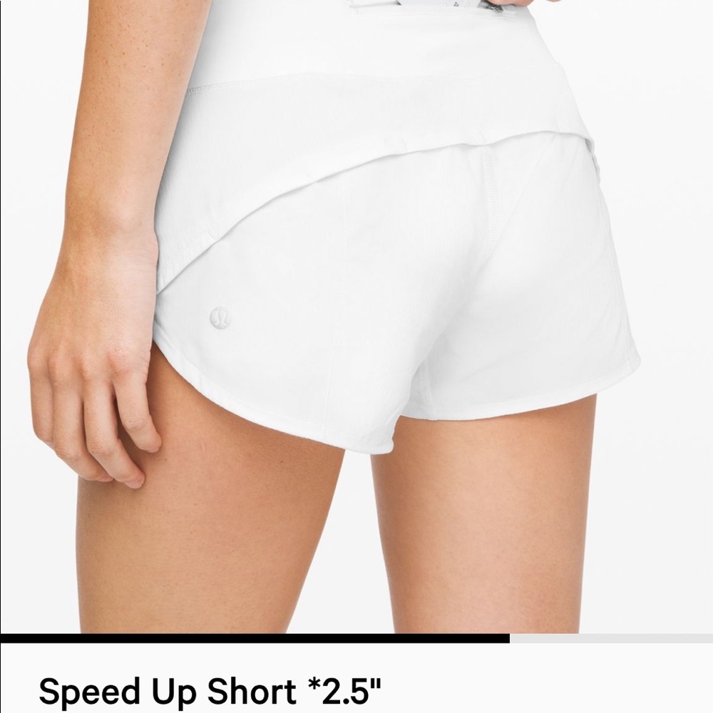 Lululemon Speed Up Shorts 2.5 size 6!